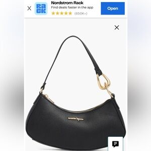 Nordstrom Jaala gold Link Crescent slim Shoulder Bag Nanette Lepore nwt